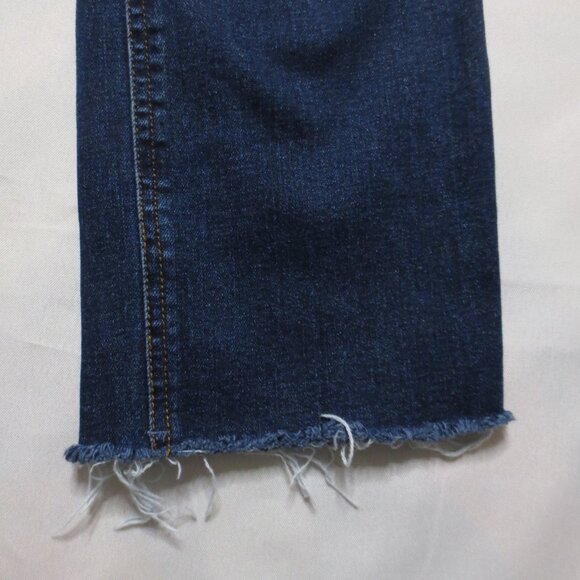 HARPER womens JEANS straight HiGH RISE frayed CROPPED ankle SIZE 27 - Picture 2 of 10